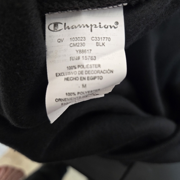 Champion Black Men's Sweater Sweatshirt Size Medium NEW - Picture 4 of 4